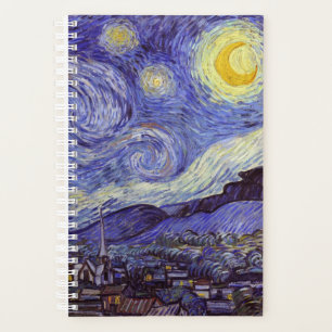 Vincent Van Gogh Starry Night Vintage Fine Art Planner
