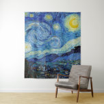 Vincent Van Gogh Starry Night Vintage Fine Art Tapestry<br><div class="desc">Vincent Van Gogh Starry Night Vintage Fine Art Tapestry</div>