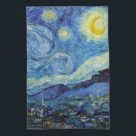 Vincent Van Gogh Starry Night Vintage Fine Art Tea Towel<br><div class="desc">Vincent Van Gogh Starry Night Vintage Fine Art Kitchen Towel</div>