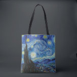 Vincent Van Gogh Starry Night Vintage Fine Art Tote Bag<br><div class="desc">Vincent Van Gogh Starry Night Vintage Fine Art Shoulder Tote Bag</div>