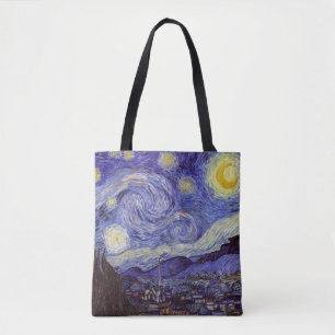 Vincent Van Gogh Starry Night Vintage Fine Art Tote Bag