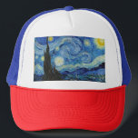 Vincent Van Gogh Starry Night Vintage Fine Art Trucker Hat<br><div class="desc">Vincent Van Gogh Starry Night Vintage Fine Art Trucker Hat</div>