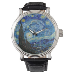 Vincent Van Gogh Starry Night Vintage Fine Art Watch