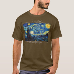 Vincent Van Gogh Starry Night Womens Girls Cute Gr T-Shirt
