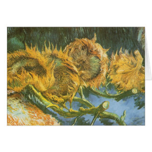 Vincent van Gogh - Still Life: Four Cut Sunflowers