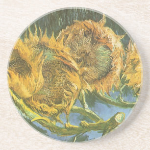 Vincent van Gogh - Still Life: Four Cut Sunflowers Coaster