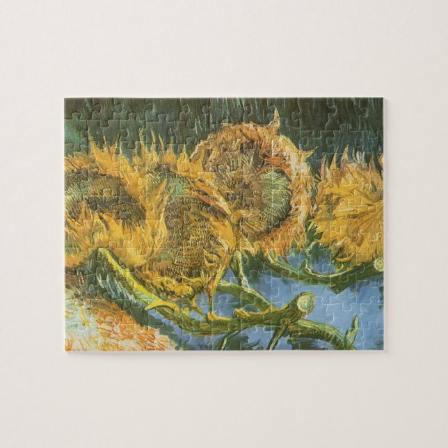 Vincent van Gogh - Still Life: Four Cut Sunflowers Jigsaw Puzzle (Horizontal)
