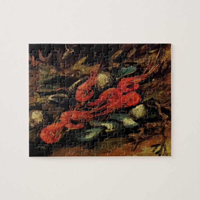 Vincent van Gogh - Still Life Mussels and Shrimp Jigsaw Puzzle (Horizontal)