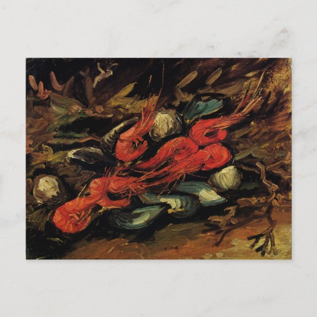 Vincent van Gogh - Still Life Mussels and Shrimp Postcard (Front)