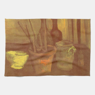 Vincent van Gogh - Still Life Paintbrushes in Pot Tea Towel