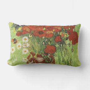 Vincent van Gogh, Still life - Red poppies... Lumbar Cushion