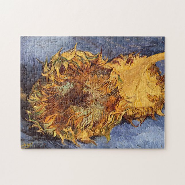Vincent van Gogh - Still Life: Two Cut Sunflowers Jigsaw Puzzle (Horizontal)