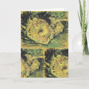 Vincent van Gogh Still Life Two cutted sunflowers Card