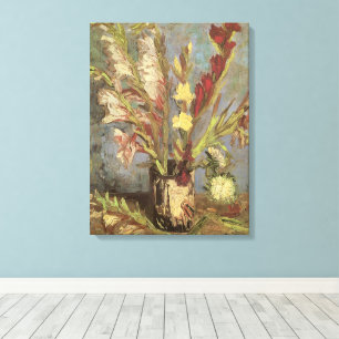 Vincent van Gogh - Still Life Vase with Gladioli Canvas Print