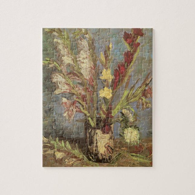 Vincent van Gogh - Still Life Vase with Gladioli Jigsaw Puzzle (Vertical)