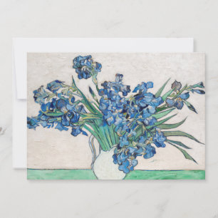 Vincent van Gogh - Still Life: Vase with Irises Invitation