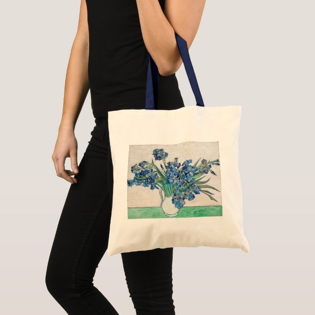 Vincent van Gogh - Still Life: Vase with Irises Tote Bag (Front (Product))