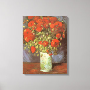Vincent van Gogh Still Life Vase with Red Poppies Canvas Print