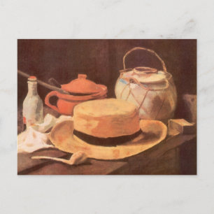 Vincent van Gogh - Still Life w Yellow Straw Hat Postcard
