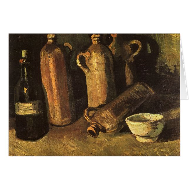 Vincent van Gogh - Still Life with 4 Stone Bottles (Front Horizontal)