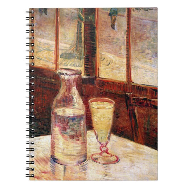 Vincent Van Gogh - Still Life with Absinthe Spiral Notebook (Front)