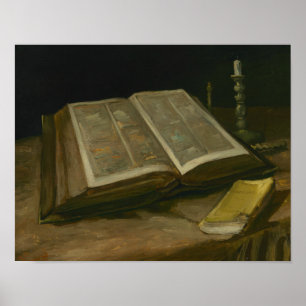 Vincent van Gogh - Still life with Bible Poster