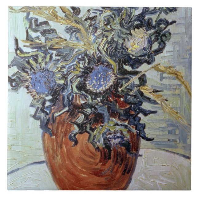Vincent van Gogh | Still Life with Thistles, 1890 Tile (Front)