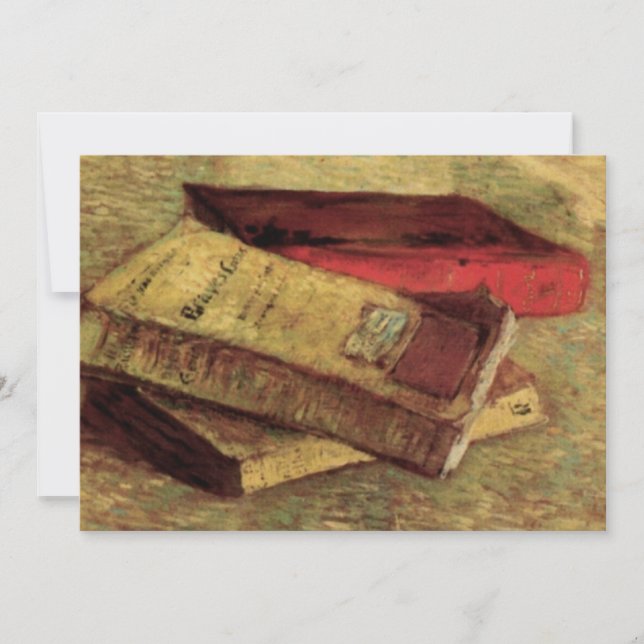 Vincent van Gogh - Still Life with Three Books Invitation (Front)