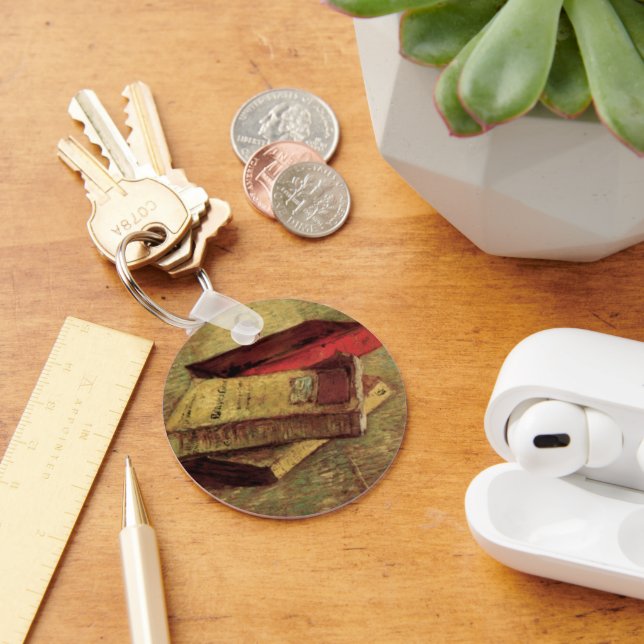 Vincent van Gogh - Still Life with Three Books Key Ring (Desk)