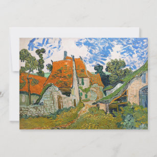 Vincent van Gogh - Street in Auvers-sur-Oise Invitation
