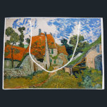 Vincent van Gogh - Street in Auvers-sur-Oise Large Gift Bag<br><div class="desc">Street in Auvers-sur-Oise - Vincent van Gogh,  Oil on Canvas,  1890 in Auvers-sur-Oise</div>