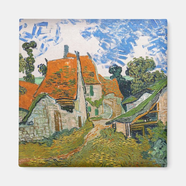 Vincent van Gogh - Street in Auvers-sur-Oise Magnet (Front)