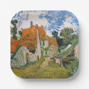 Vincent van Gogh - Street in Auvers-sur-Oise Paper Plate