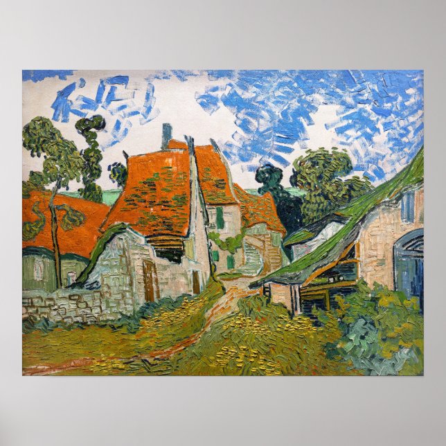 Vincent van Gogh - Street in Auvers-sur-Oise Poster (Front)
