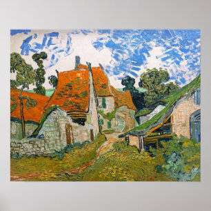 Vincent van Gogh - Street in Auvers-sur-Oise Poster