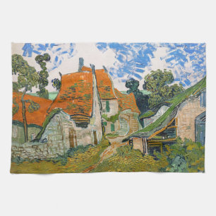 Vincent van Gogh - Street in Auvers-sur-Oise Tea Towel