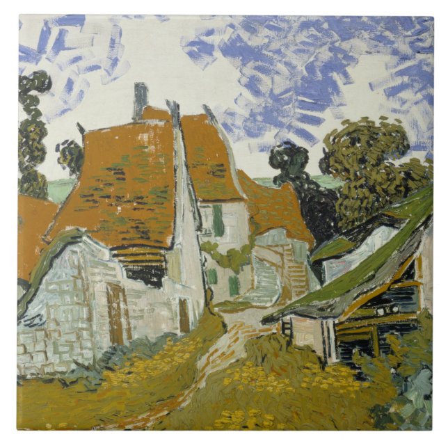 Vincent van Gogh - Street in Auvers-sur-Oise Tile (Front)