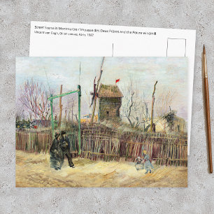 Vincent van Gogh - Street Scene in Montmartre Postcard