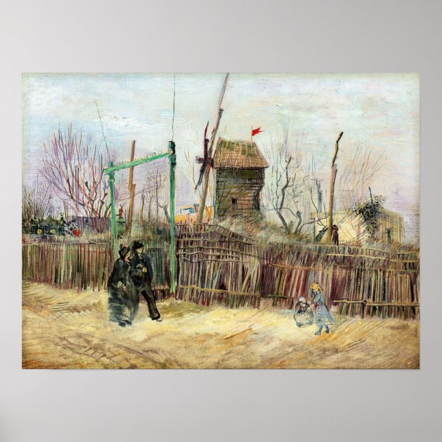 Vincent van Gogh - Street Scene in Montmartre Poster (Front)