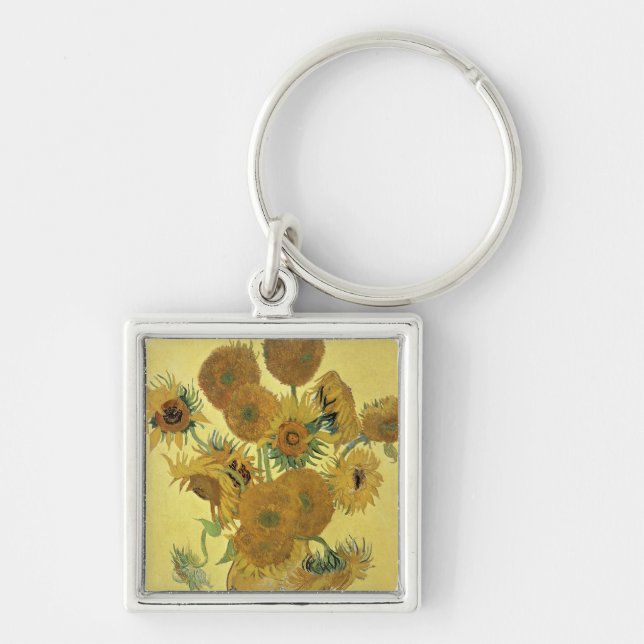 Vincent van Gogh | Sunflowers, 1888 Key Ring (Front)