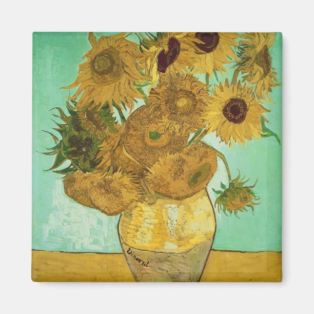 Vincent van Gogh | Sunflowers, 1888 Magnet (Front)