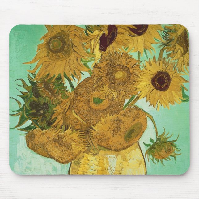 Vincent van Gogh | Sunflowers, 1888 Mouse Pad (Front)