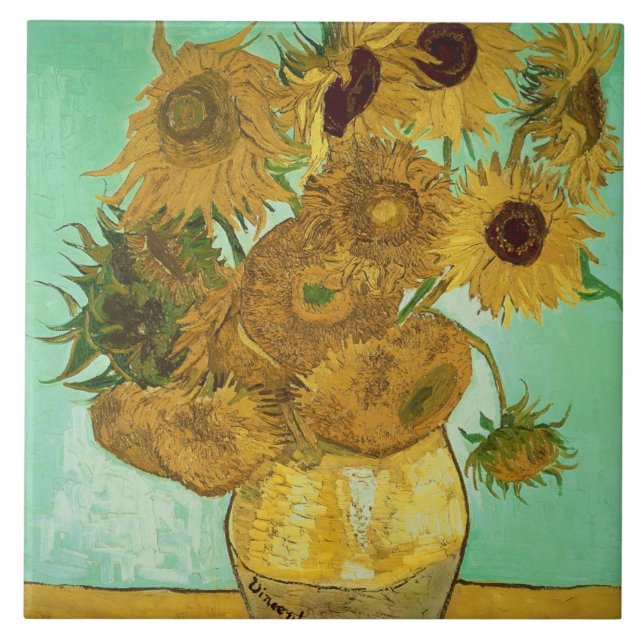 Vincent van Gogh | Sunflowers, 1888 Tile (Front)