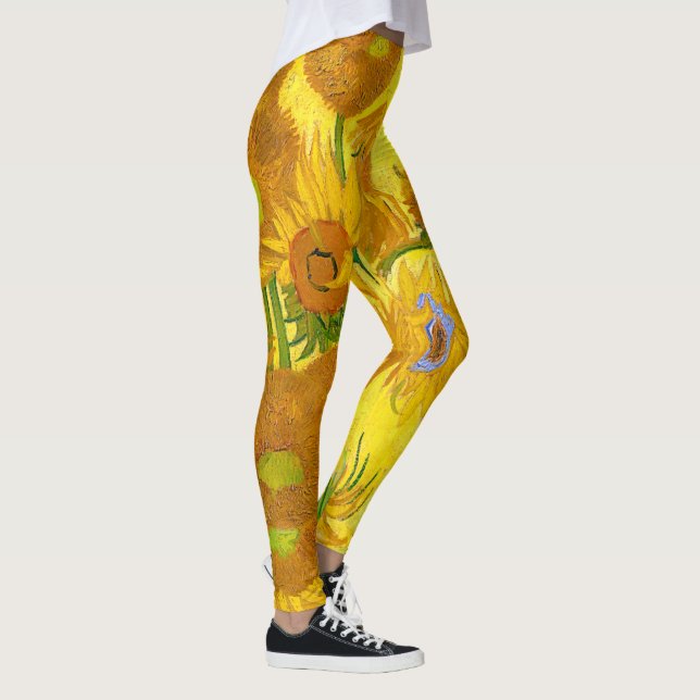 VINCENT VAN GOGH ...SUNFLOWERS LEGGINGS (Right)