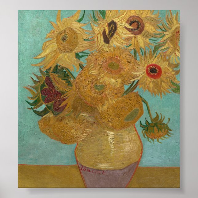 Vincent Van Gogh - Sunflowers Poster (Front)