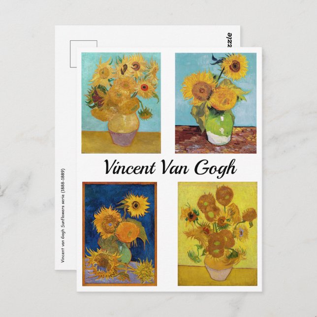 Vincent Van Gogh Sunflowers Serie Postcard (Front/Back)