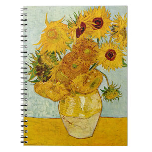 Vincent Van Gogh Sunflowers Spiral Notebook