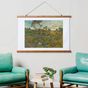 Vincent Van Gogh, Sunset At Montmajour Hanging Tapestry