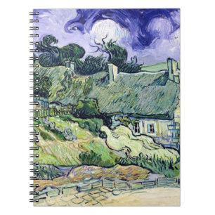 Vincent van Gogh   Thatched cottages at Cordeville Notebook