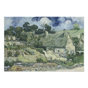 Vincent van Gogh - Thatched Cottages at Cordeville Photo Print